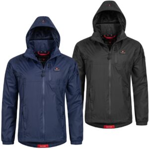 Höhenhorn Dolom Pro Herren Regen Jacke Outdoor Rain Freizeitjacke Kapuze Wass... S Dunkelblau