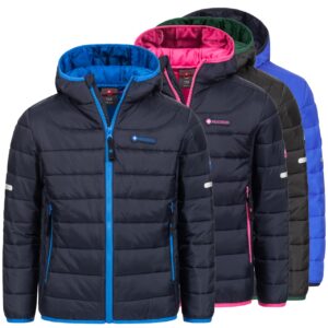 Höhenhorn Krocko Kinder Jacke Jungen Mädchen Übergangsjacke Steppjacke 128 Schwarz Classic