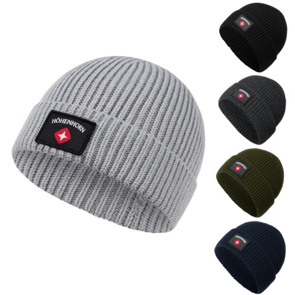 Höhenhorn Ronce Knitted Beanie Unisex Herren Damen Mütze Wintermütze Strickmütze DunkelgrÃ¼n
