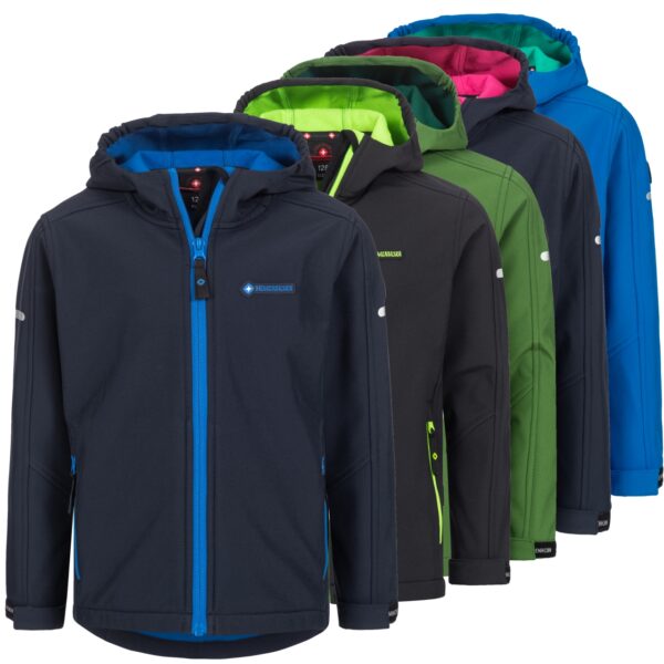 Höhenhorn Cledo Kinder Softshelljacke Kids Jacke Übergangsjacke Outdoor 176 Schwarz Classic