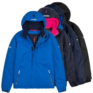 Höhenhorn Geccon Kinder Winter Jacke Jungen Mädchen Gefüttert Winterjacke mit... 152 Blau/Dunkelblau