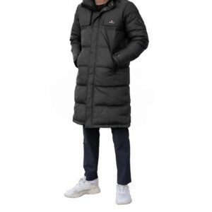 Höhenhorn Bannalp Herren Wintermantel Daunen Jacke Puffermantel Lang Gefüttert 3XL Dunkelblau