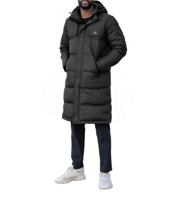 Höhenhorn Bannalp Herren Wintermantel Daunen Jacke Puffermantel Lang Gefüttert 3XL Dunkelblau