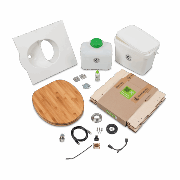 EasyLoo Trenntoilette Bausatz mit Lüfter 5V weiß