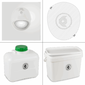 FreeLoo L Trenntoilette Bausatz Klassik XL weiß