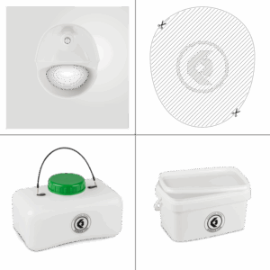 FreeLoo S Trenntoilette Bausatz Klassik XL weiß