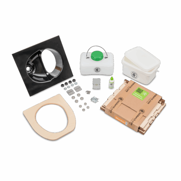 MicroLoo Trenntoilette Bausatz schwarz