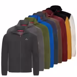 Höhenhorn Badus Herren Fleece Jacke Outdoor Freizeit 5XL Senfgelb/Schwarz
