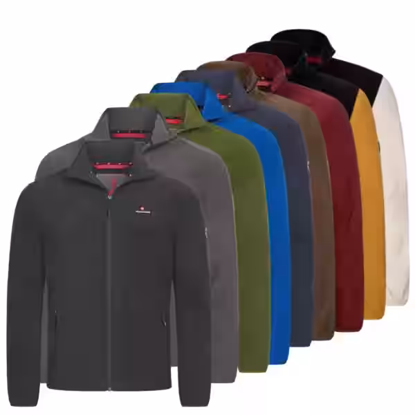 Höhenhorn Badus Herren Fleece Jacke Outdoor Freizeit 5XL Senfgelb/Schwarz