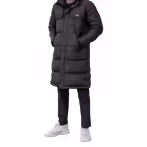 Höhenhorn Bannalp Herren Wintermantel Daunen Jacke Puffermantel Lang Gefüttert 3XL Dunkelblau