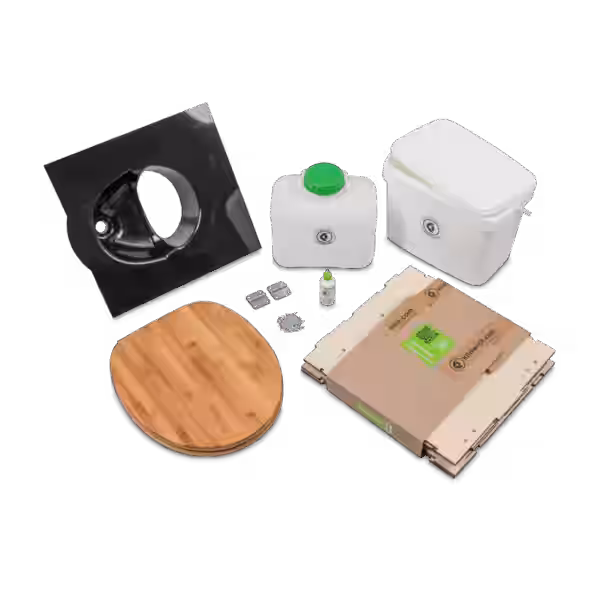 EasyLoo Trenntoilette Bausatz schwarz