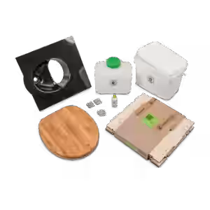 EasyLoo Trenntoilette Bausatz B-Qualität schwarz