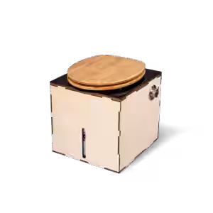EasyLoo Trockentrenntoilette mit Lüfter 12V schwarz rechts