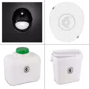 FreeLoo M Trenntoilette Bausatz Klassik XL schwarz