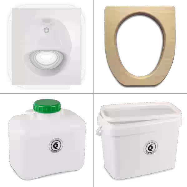 FreeLoo Magnet M Trenntoilette Bausatz weiß