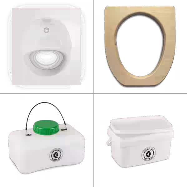 FreeLoo Magnet S Trenntoilette Bausatz weiß