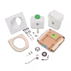 MiniLoo Trenntoilette Bausatz mit Lüfter 12V weiß