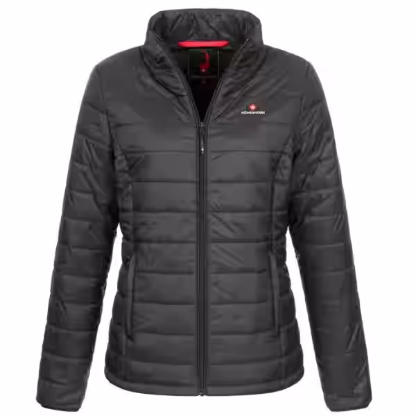Höhenhorn Vidya Damen Jacke Übergangsjacke Steppjacke mit Transportbeutel S Schwarz