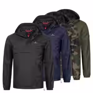 Höhenhorn Lepon Herren Jacke Windbreaker Schlupfjacke mit Brusttasche 3XL Camo Grün