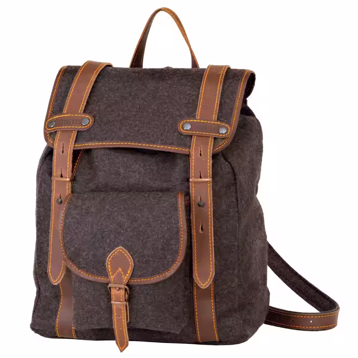 AKAH Wanderrucksack LODEN mit Büffel-Leder 1 AKAH Wanderrucksack LODEN mit Büffel-Leder