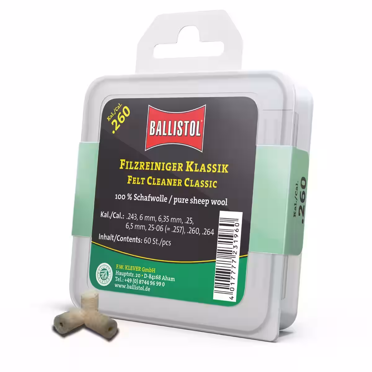 Ballistol Filzreiniger Klassik 60 Stück 1 Ballistol Filzreiniger Klassik 60 Stück