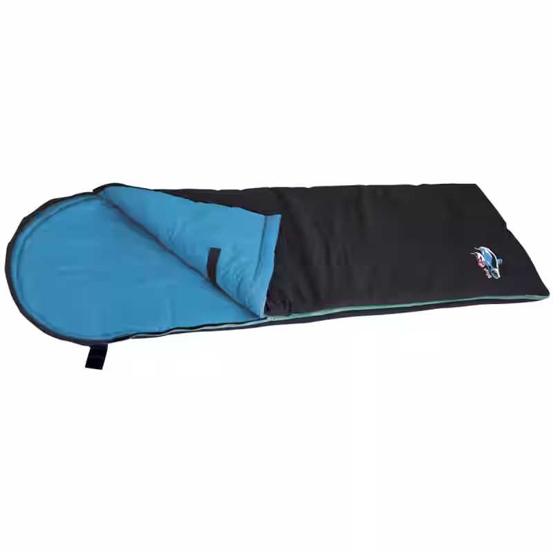 Euro Trail Kinder-Mumienschlafsack aus Baumwolle Beluga JR grau/blau 1 Euro Trail Kinder-Mumienschlafsack aus Baumwolle Beluga JR grau/blau