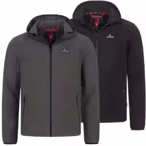 Höhenhorn Badus Hood Herren Fleece Jacke Hoody Full Zip Trekking M Grau mit Kapuze