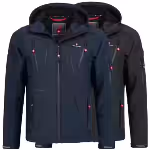 Höhenhorn Schilthorn Herren Softshell Jacke Outdoor Funktionsjacke Freizeitjacke XXL Midnight-Black