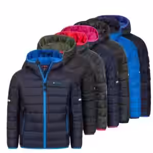 Höhenhorn Krocko Kinder Jacke Jungen Mädchen Übergangsjacke Steppjacke 176 Schwarz Classic