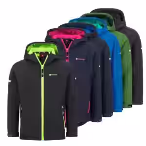 Höhenhorn Cledo Kinder Softshelljacke Kids Jacke Übergangsjacke Outdoor 176 Schwarz Classic