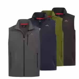 Höhenhorn Allalin Herren Weste Softshell Outdoor Jogging Softshellweste Jacke 3XL Grau