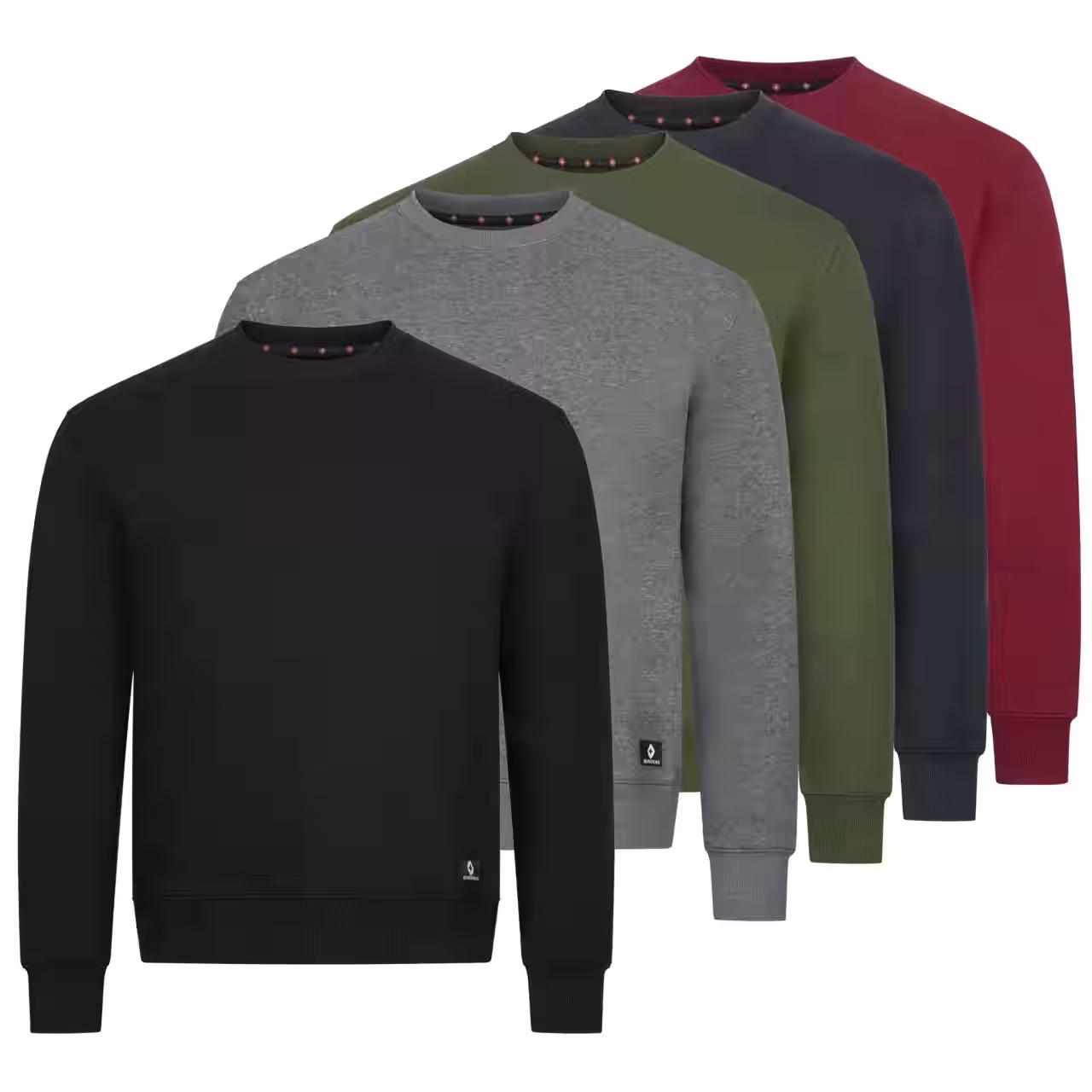 Höhenhorn Wallster Herren Sweatshirt mit Rundhals Pullover Baumwolle L Rot 1 Höhenhorn Wallster Herren Sweatshirt mit Rundhals Pullover Baumwolle 5XL Rot