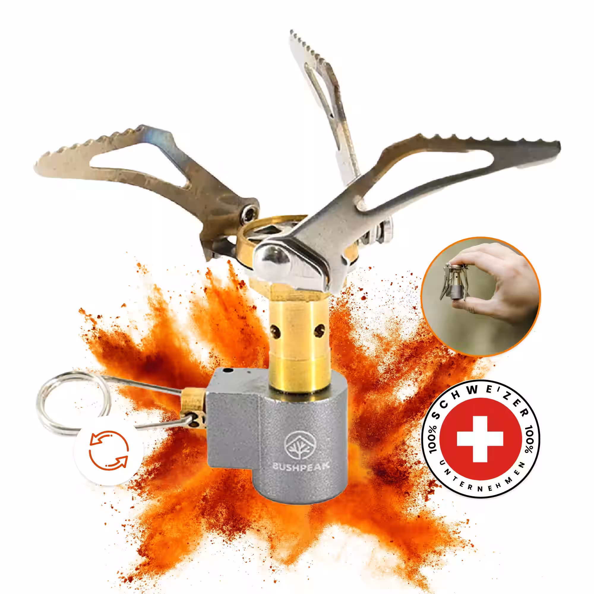 Bushpeak Gaskocher Mini - 3000W