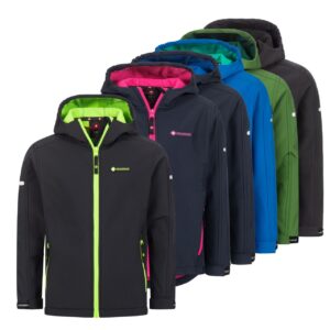 Höhenhorn Cledo Kinder Softshelljacke Kids Jacke Übergangsjacke Outdoor 176 Schwarz Classic